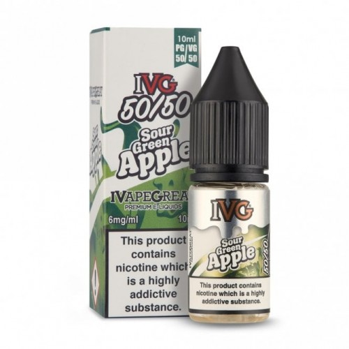 Sour Green Apple E Liquid - 50/50 Series (10m...