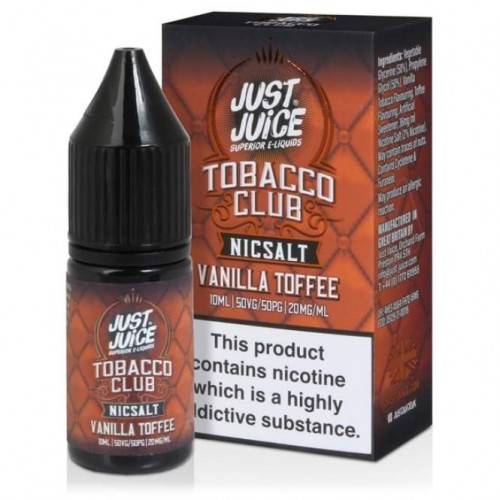 Vanilla Toffee Nic Salt E Liquid - Tobacco Cl...
