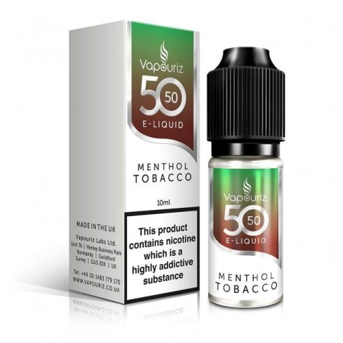 Menthol Tobacco E Liquid - 50/50 Series (10ml...