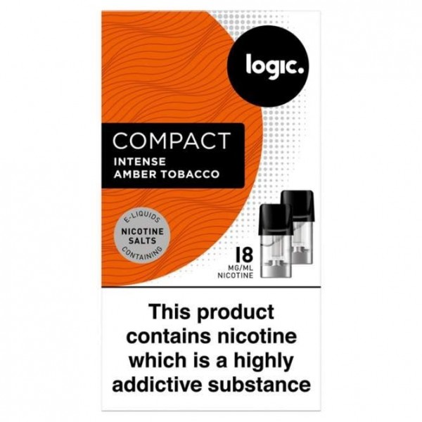 Amber Tobacco Nic Salt E Liquid Pods - Compac...