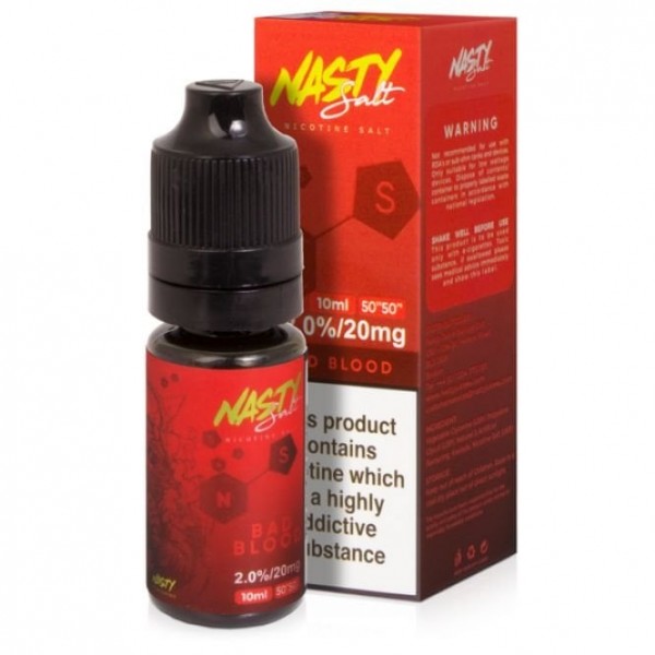 Bad Blood Nic Salts E Liquid (10ml)