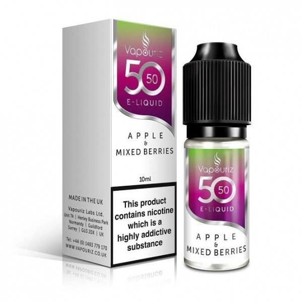 Apple & Mixed Berries E Liquid - 50/50 Series (10ml)