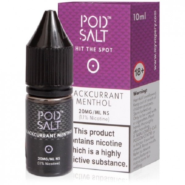 Blackcurrant Menthol Nicotine Salt E Liquid (10ml)