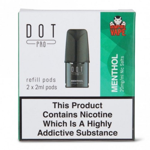 Menthol Nic Salts E Liquid Pods - Dot Pro Ser...