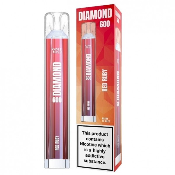 Red Ruby Disposable Vape Pen - Diamond 600 Series (2ml)