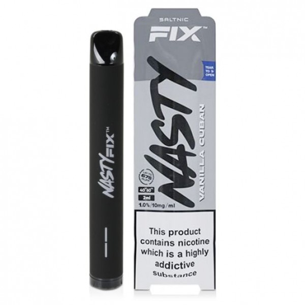 Vanilla Cuban Disposable Vape - Nasty Fix Ser...