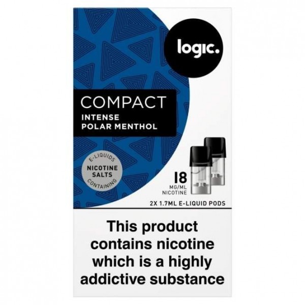 Polar Menthol Nic Salt E Liquid Pods - Compact Intense Series (2 Pack)