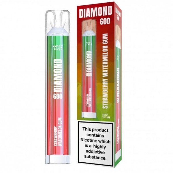 Strawberry Watermelon Gum Disposable Vape Pen - Diamond 600 Series (2ml)