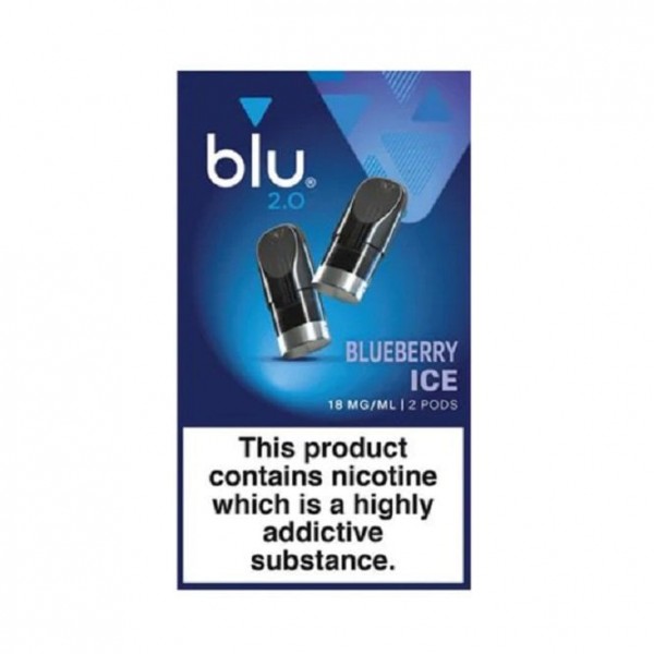 2.0 Blueberry Ice Nic Salt Pods (2 x 1.9ml)