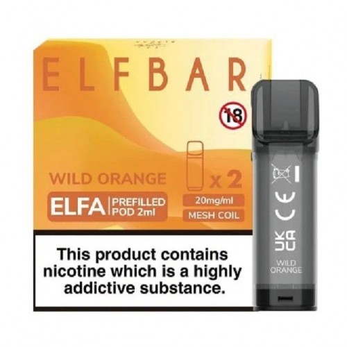 Wild Orange Nic Salt E Liquid Pods - Elfa Ser...