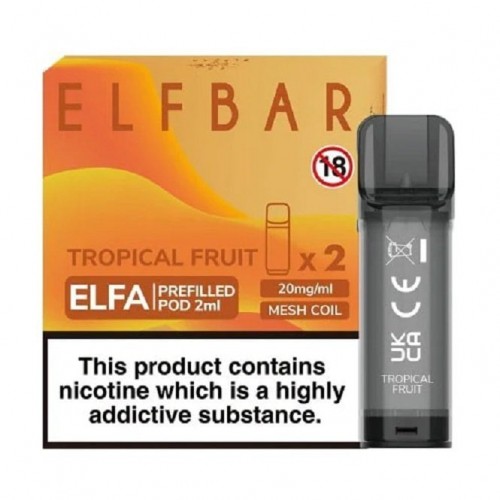 Tropical Fruit Nic Salt E Liquid Pods - Elfa ...