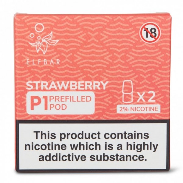 Strawberry Mate P1 Nic Salt E Liquid Pods (2 x 2ml)