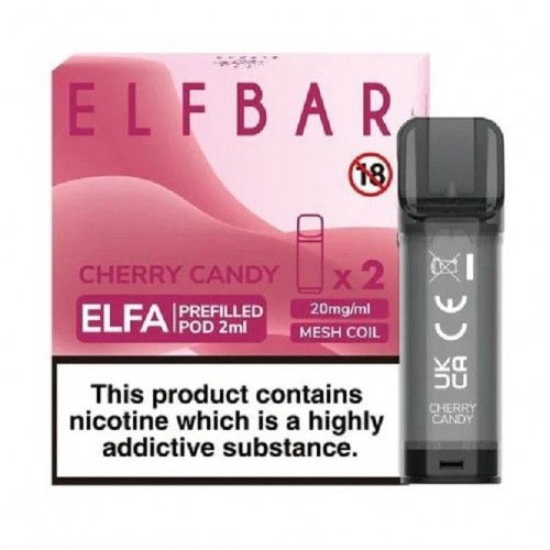 Cherry Candy Nic Salt E Liquid Pods - Elfa Se...