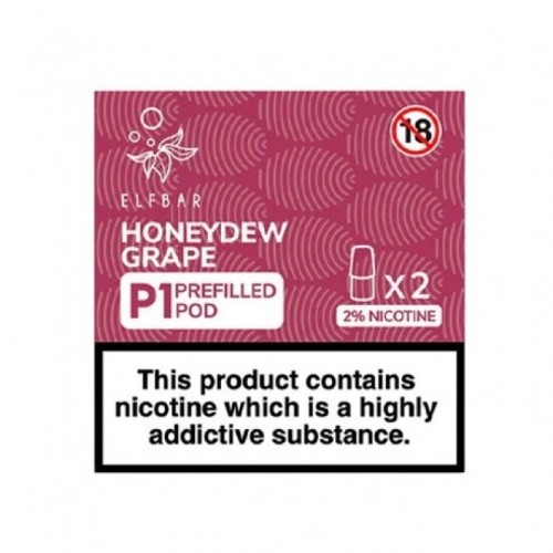 Honeydew Grape P1 Nic Salt E Liquid Pods (2 x...