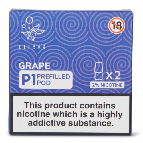 Grape Mate P1 Nic Salt E Liquid Pods (2 x 2ml...