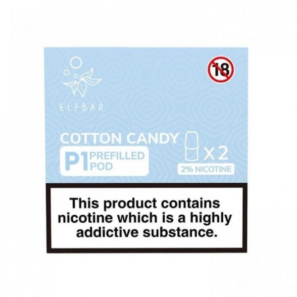 Cotton Candy Mate P1 Nic Salt E Liquid Pods (2 x 2ml)