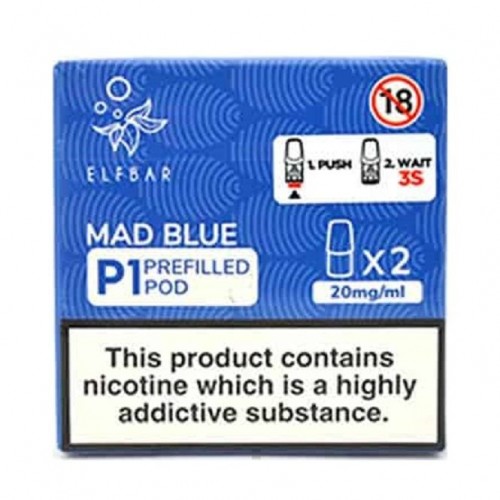 Mad Blue P1 Nic Salt E Liquid Pods (2 x 2ml)