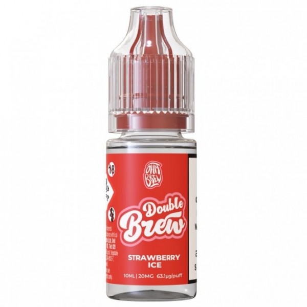 Strawberry Ice Nic Salt E-Liquid - Double Brew Series (10ml)