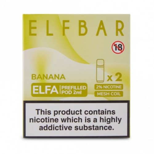 Banana Nic Salt E Liquid Pods - Elfa Series (...