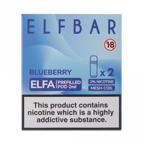 Blueberry Nic Salt E Liquid Pods - Elfa Serie...