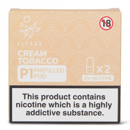 Cream Tobacco Mate P1 Nic Salt E Liquid Pods ...