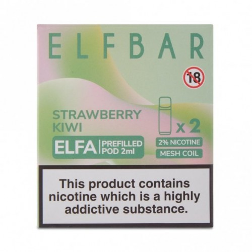 Strawberry Kiwi Nic Salt E Liquid Pods - Elfa...