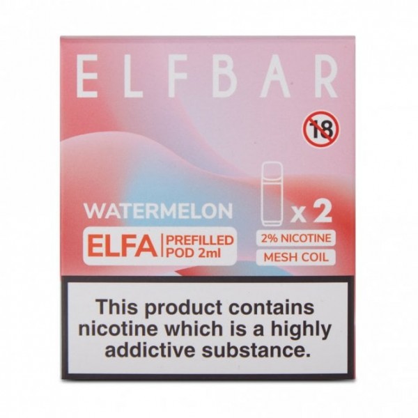 Watermelon Nic Salt E Liquid Pods - Elfa Series (2...